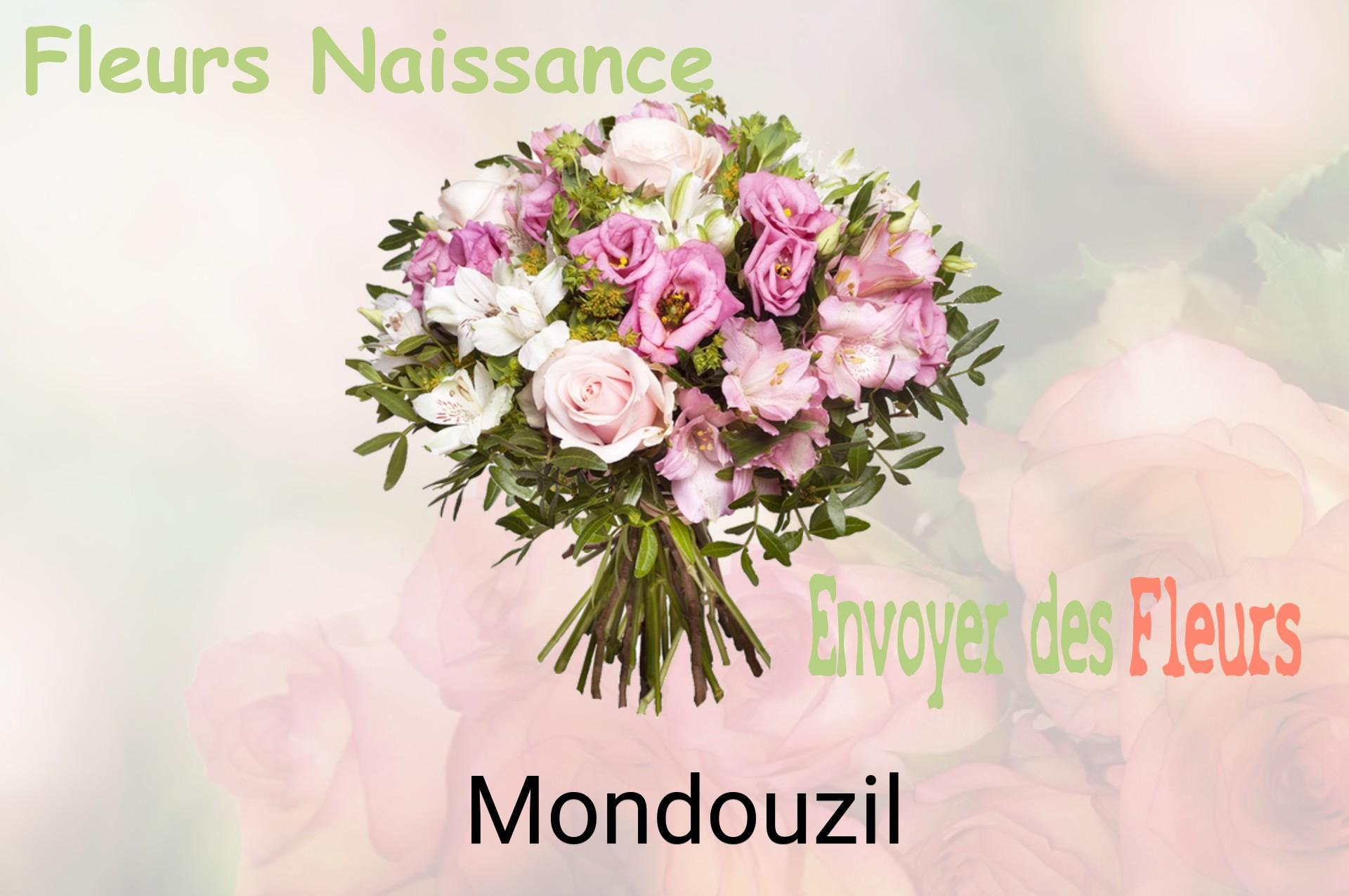 Bouquet de fleurs de naissance livré à Mondouzil